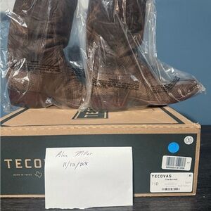 Tecovas Rich Brown Leather Boots